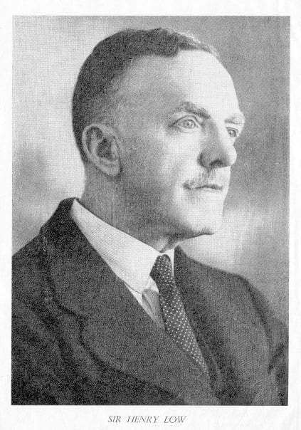 Sir Henry Low - Webb, Low and Barry
